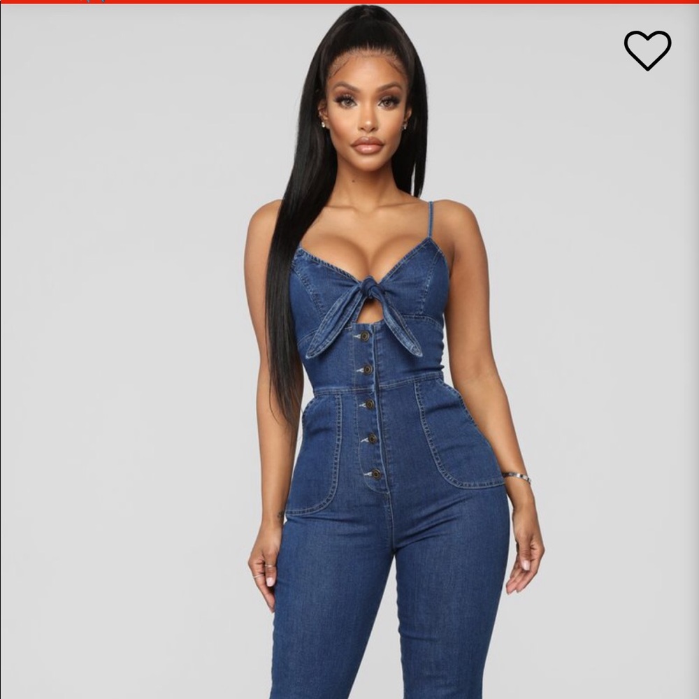 Denim jumper. Never worn. Tags still attached